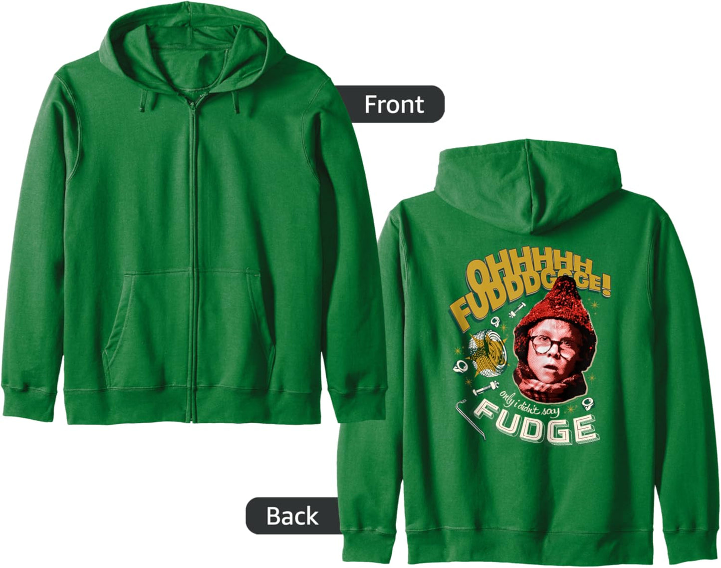 A Christmas Story Ohhhhh Fudddggge! Zip Hoodie