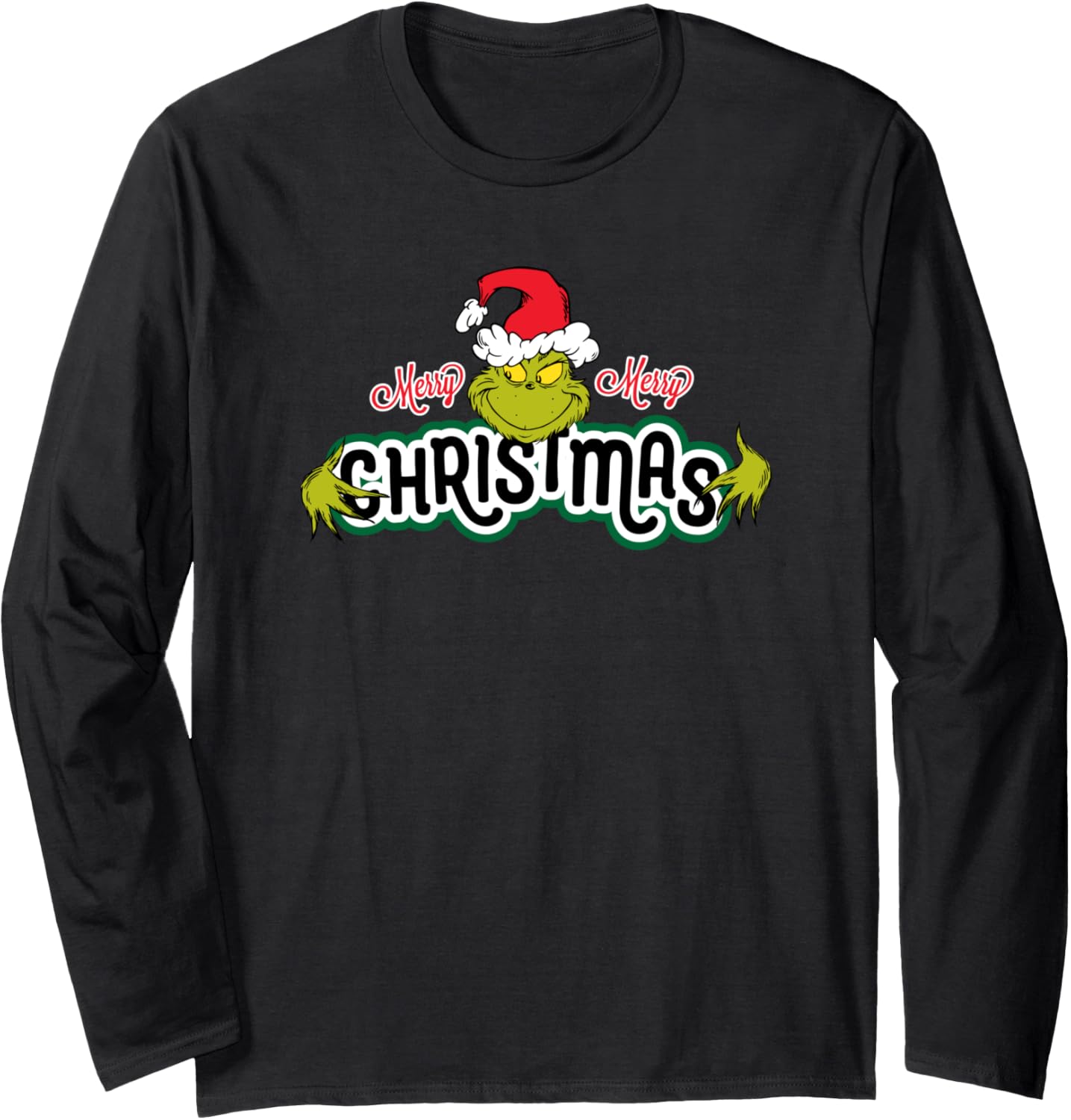Dr. Seuss Grinch Hugs Christmas Long Sleeve T-Shirt