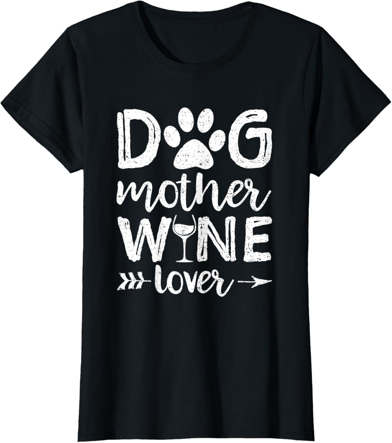 Dog Mother Wine Lover Shirt Dog Mom Wine Mother's Day Gift Women T-Shirt
