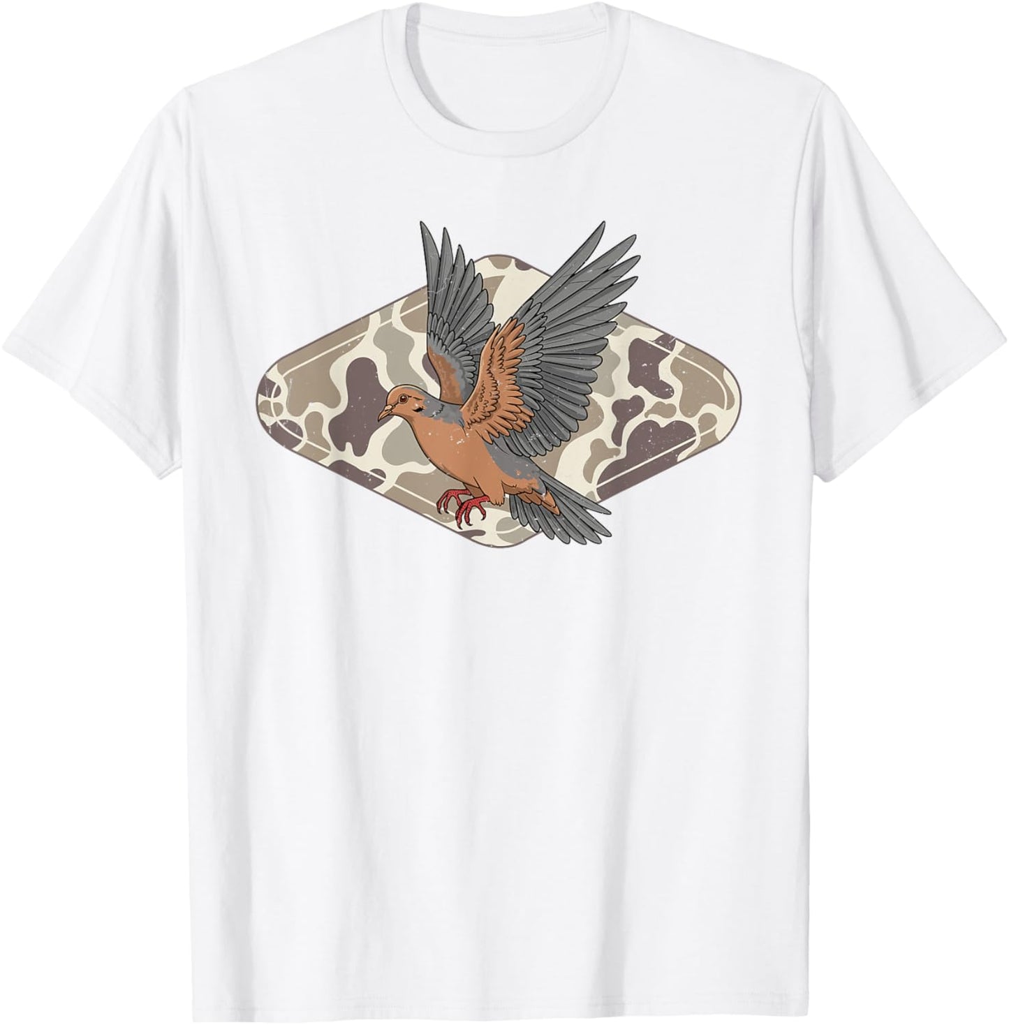 Dove Hunting Old School Camo Hello Hunting Season T-Shirt