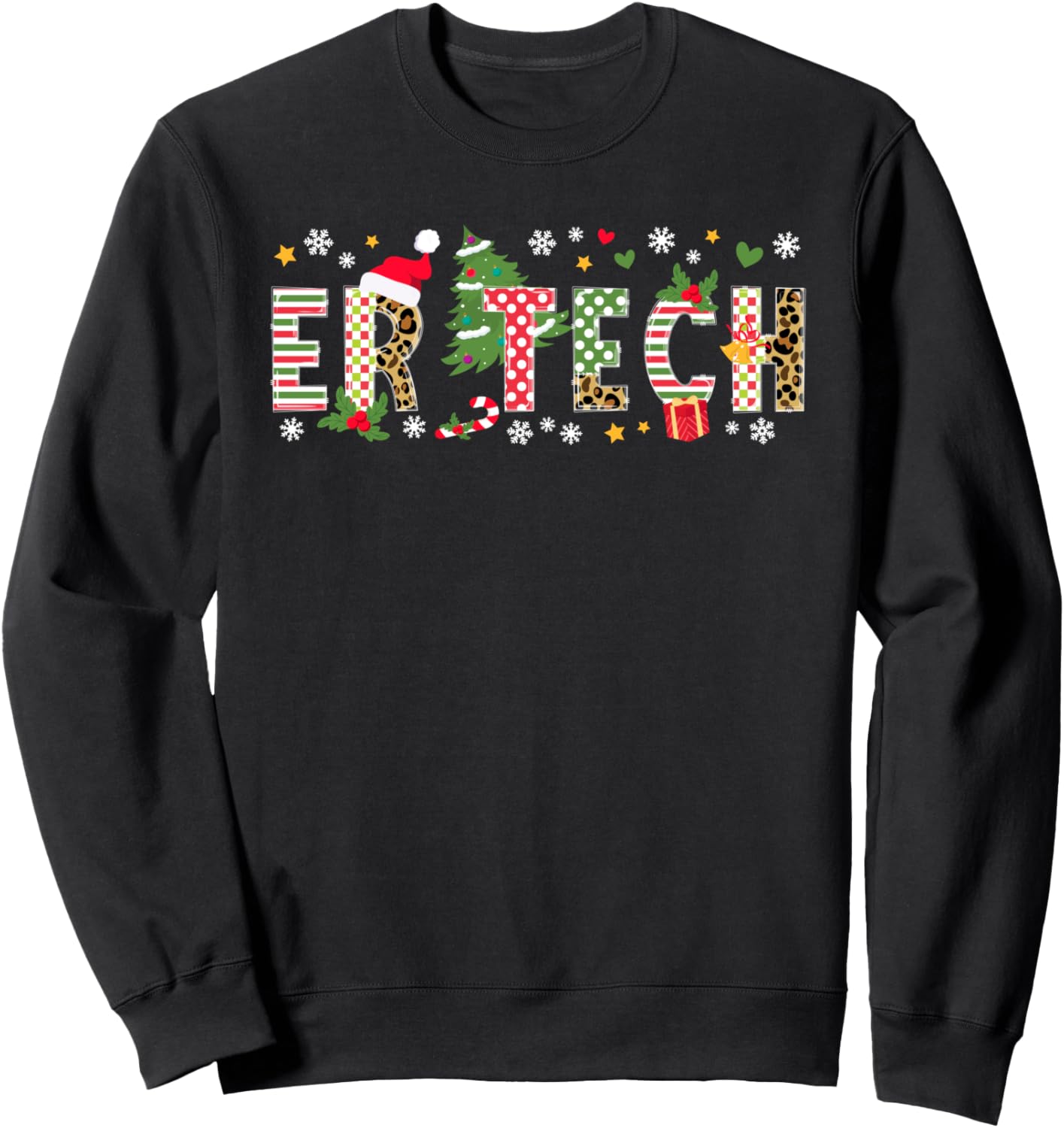 ER Tech Christmas Emergency Room Technician Xmas Party Sweatshirt