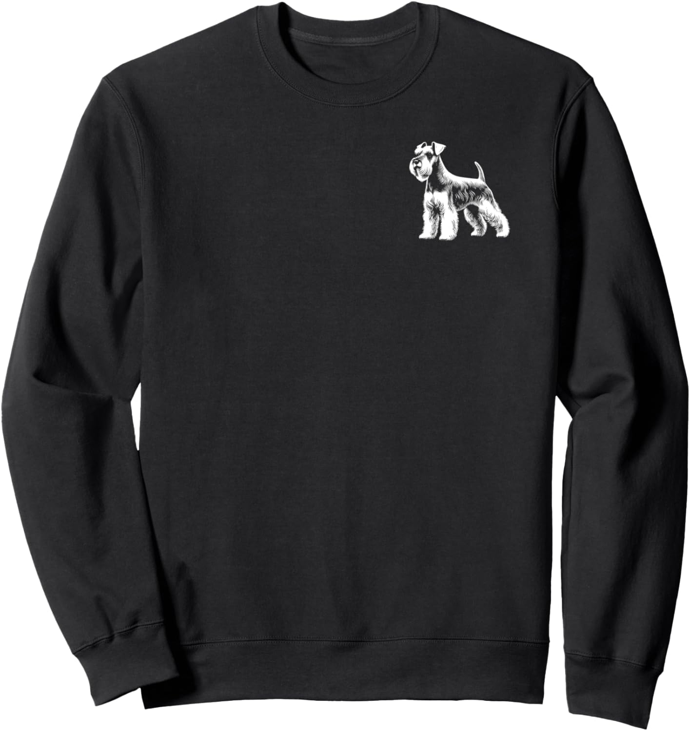 Dog Dad Mom Lover - Monochromatic Miniature Schnauzer Sweatshirt