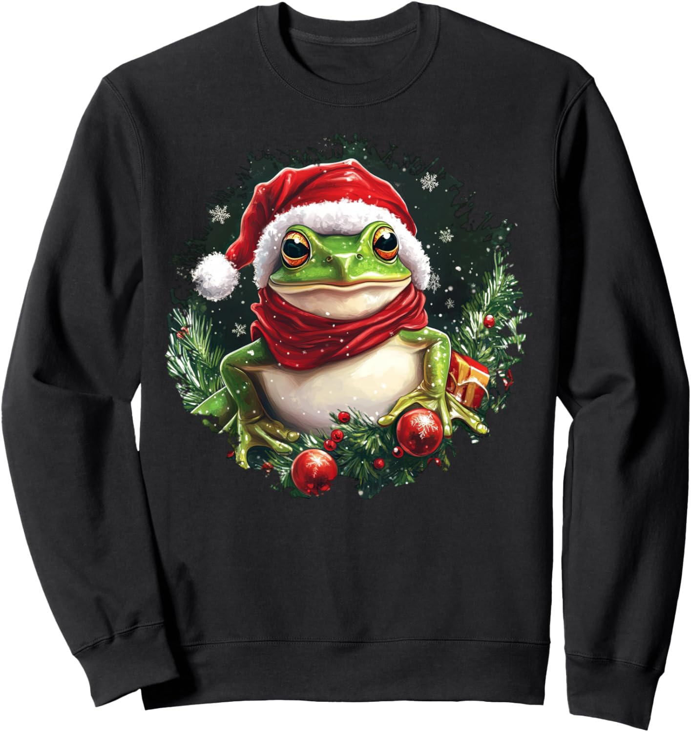 Frogs Christmas / Santa Claus Frog Sweatshirt
