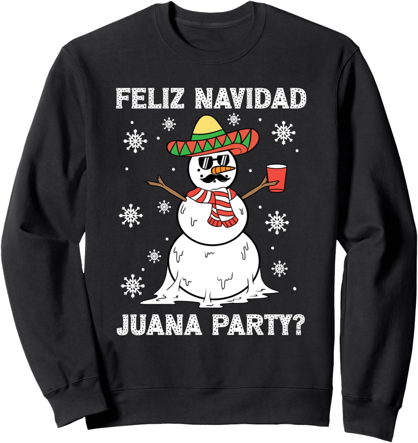Feliz Navidad Juana Party Cool Gifts Mexican Funny Christmas Sweatshirt