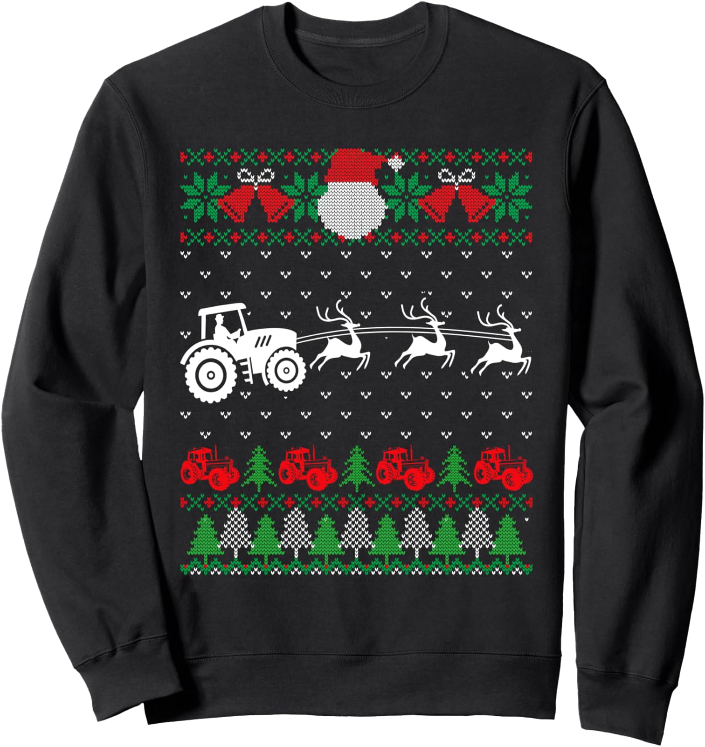 Farming Farmer Tractor Ugly Christmas Sweaters Family Sweatshirt