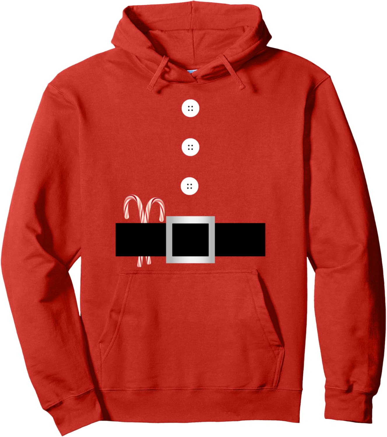 Easy Santa Costume Christmas Miss Claus Outfit Xmas Holiday Pullover Hoodie