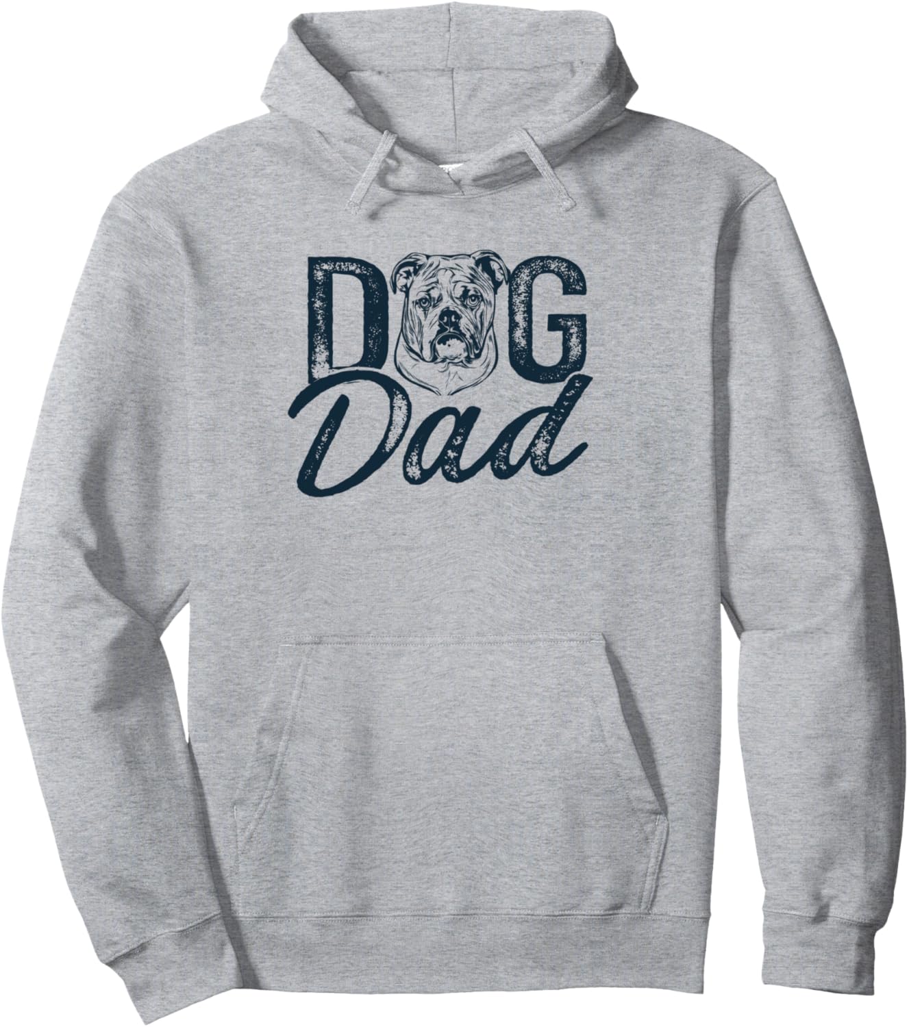 English Bulldog Dog Dad Pullover Hoodie