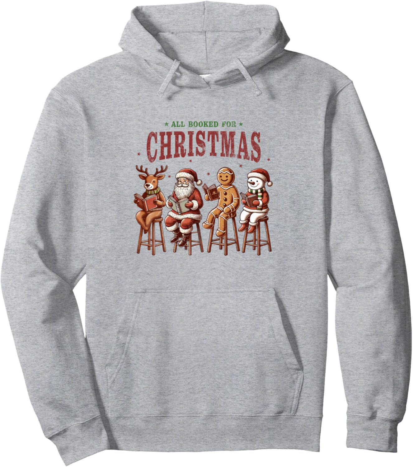 All Booked For Christmas Xmas Christmas Pullover Hoodie