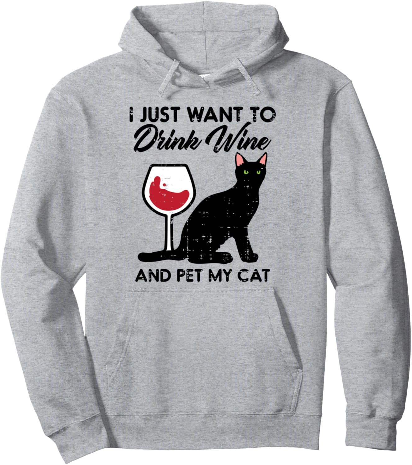 Drink And Pet My Cat Cute Feline Fur Mom Mama Mommy Women Pullover Hoodie