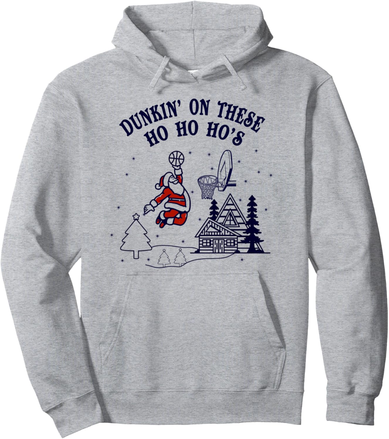 Dunkin' On These Ho Ho Ho's Funny Christmas Pullover Hoodie
