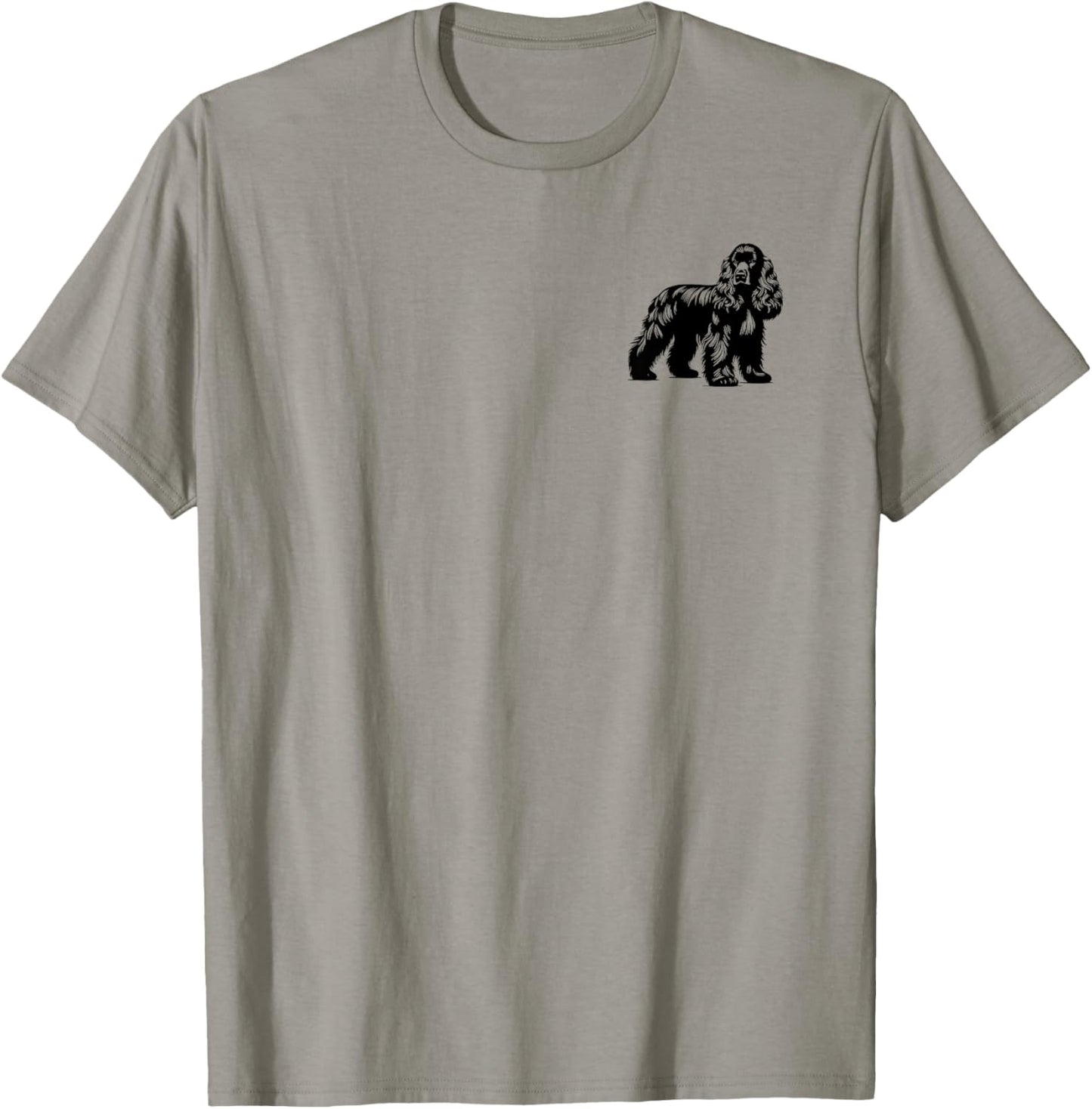 Dog Dad Mom Lover - Monochromatic Cocker Spaniel T-Shirt for Men Women