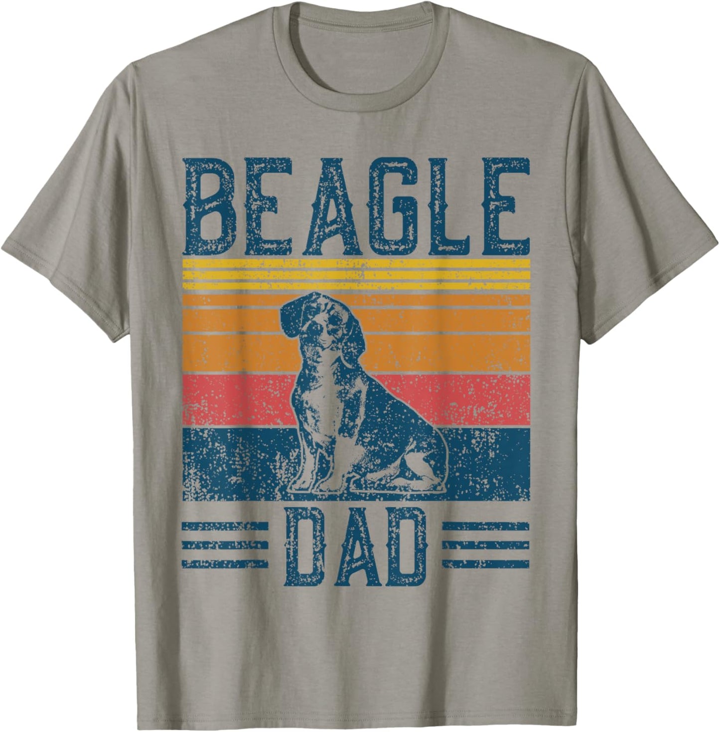Dog Papa - Vintage Beagle Dad T-Shirt for Men Women