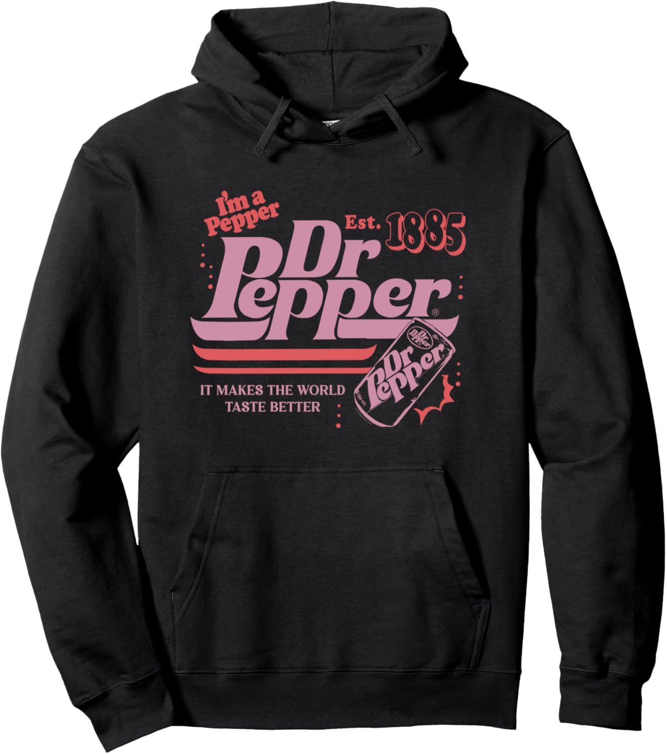 Dr. Pepper Retro Pop Makes The World Taste Better Pullover Hoodie