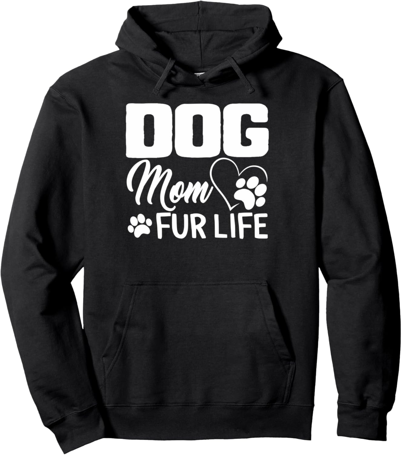 Dog Mom Fur Life Mothers day Pet Owner Gift Wife Cute Women Pullover Hoodie