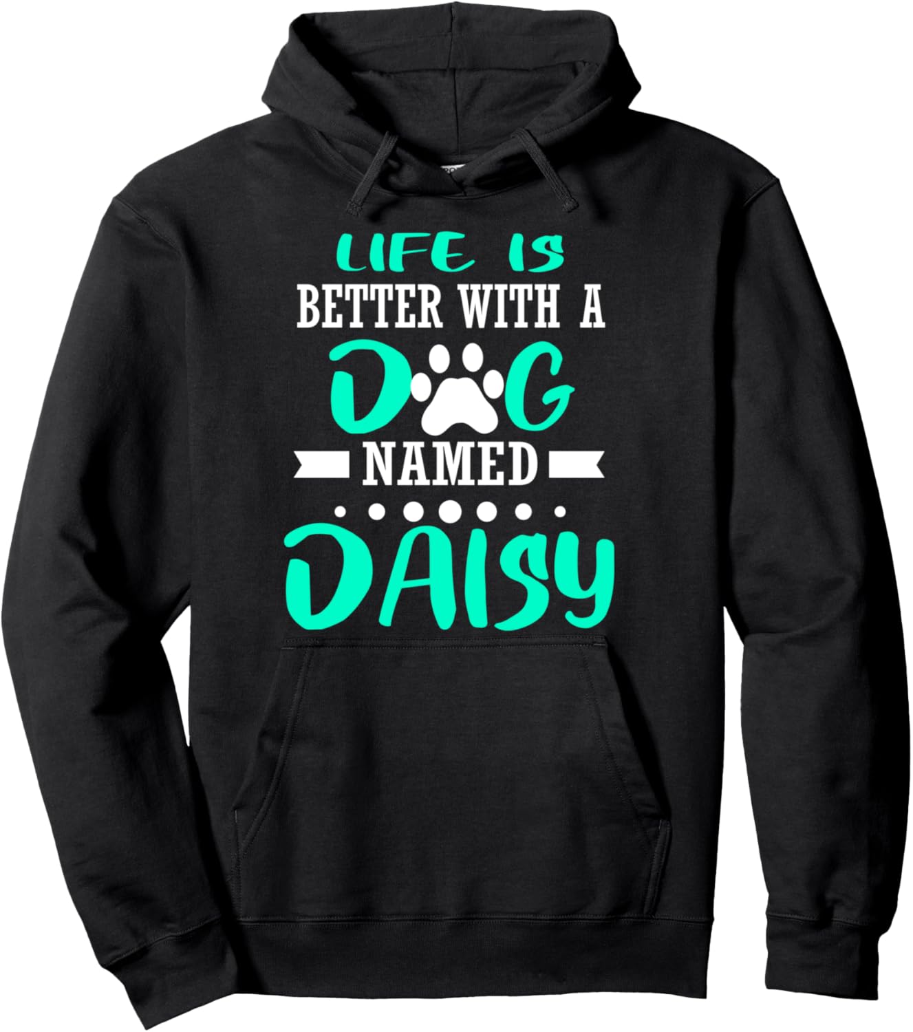 Dog Named Daisy Cute Funny Dog Owner Mom Dad Christmas Gift Pullover Hoodie