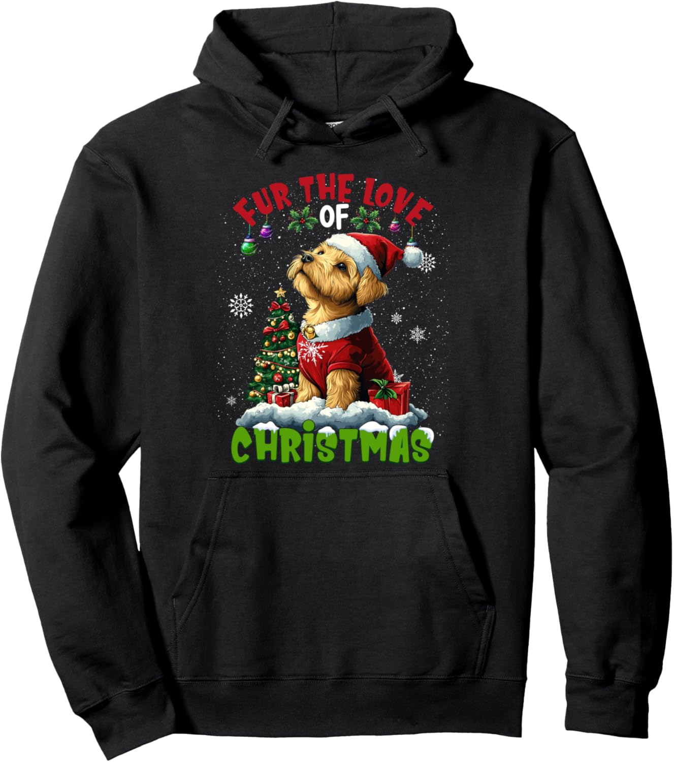 Airedale Terrier Christmas Tree Decorations Dog Lover Xmas Pullover Hoodie