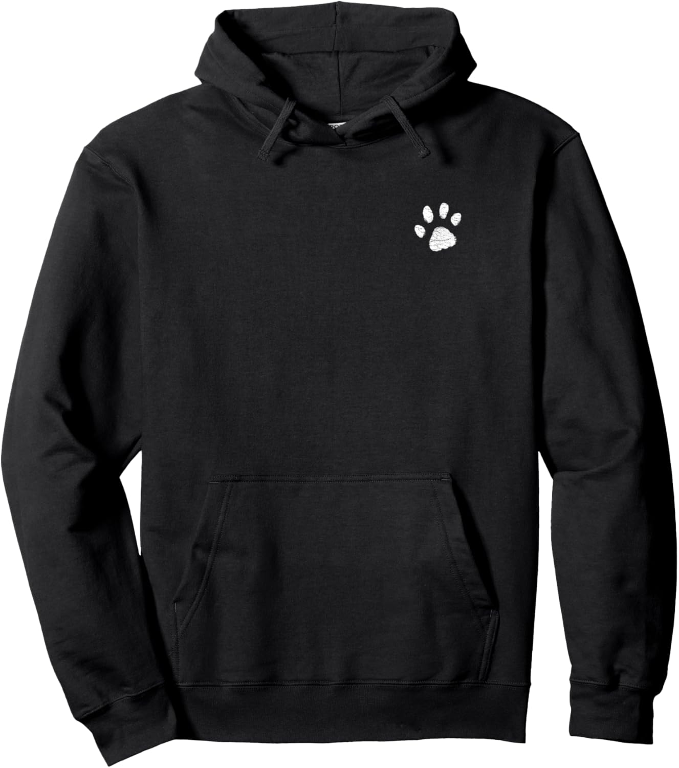 Dog Mom Hoodie | Left Chest Paw Print Women Men Dog Lover Pullover Hoodie