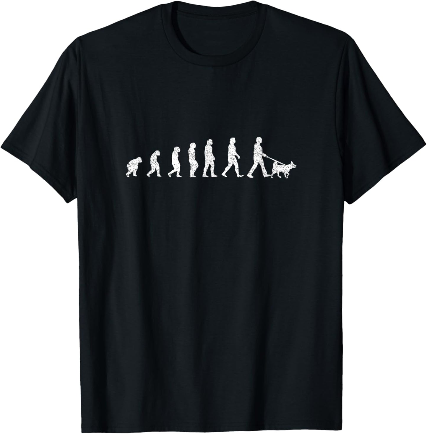 Evolution To Walking The Dog - Pet Owner Funny Men Women T-Shirt