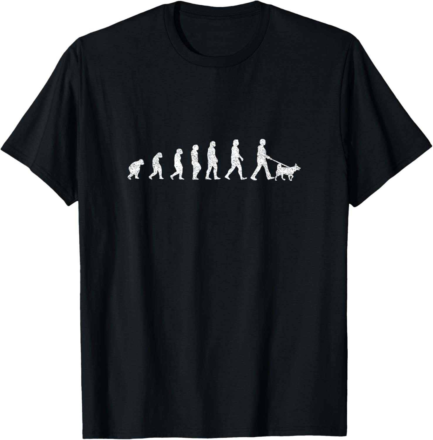 Evolution To Walking The Dog - Pet Owner Funny Men Women T-Shirt