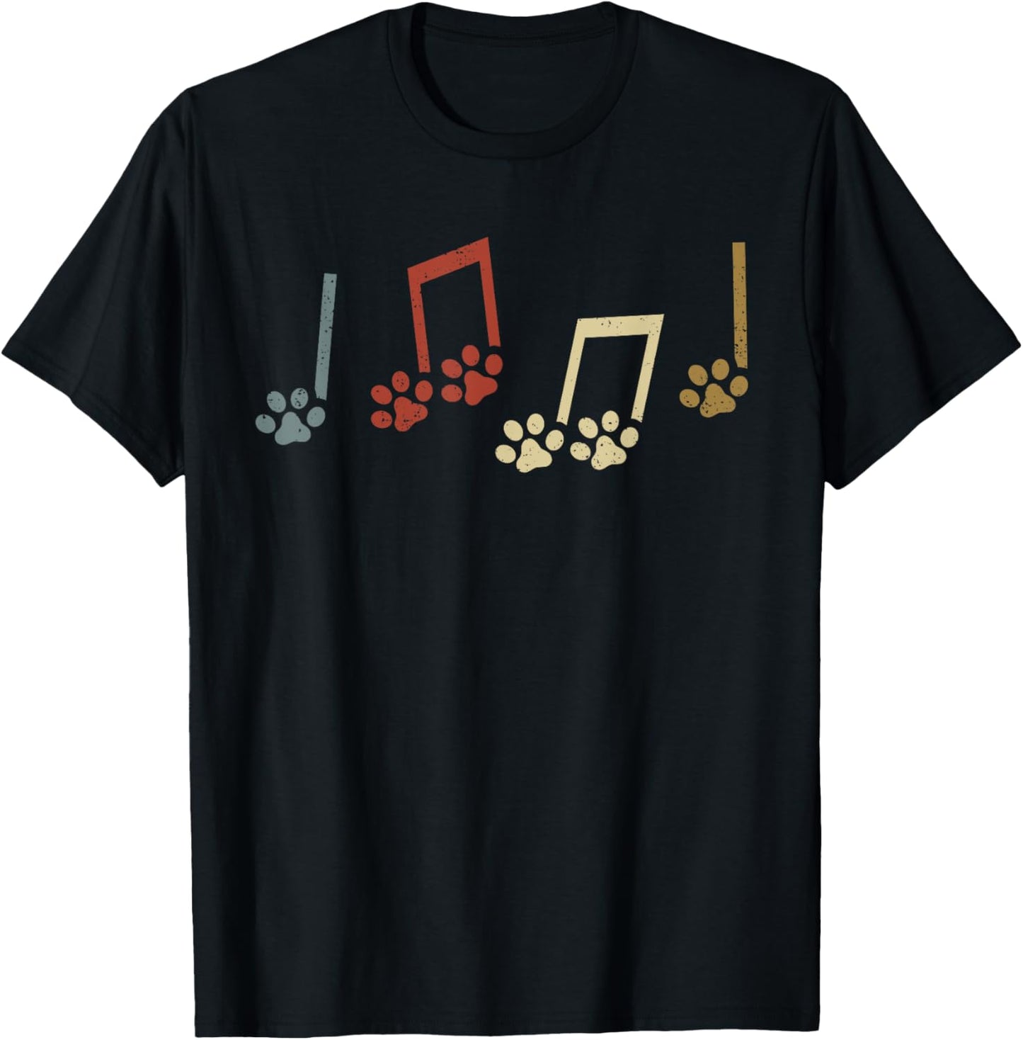 Dog Music Note Music Teacher Funny Country Music Dog Owner T-Shirt for Men Women Kids