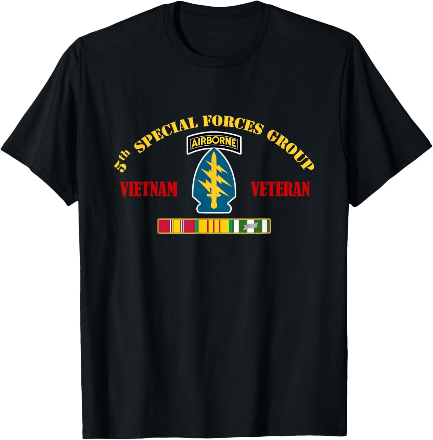 5th Special Forces Group Vietnam Veteran Military Papa Xmas T-Shirt