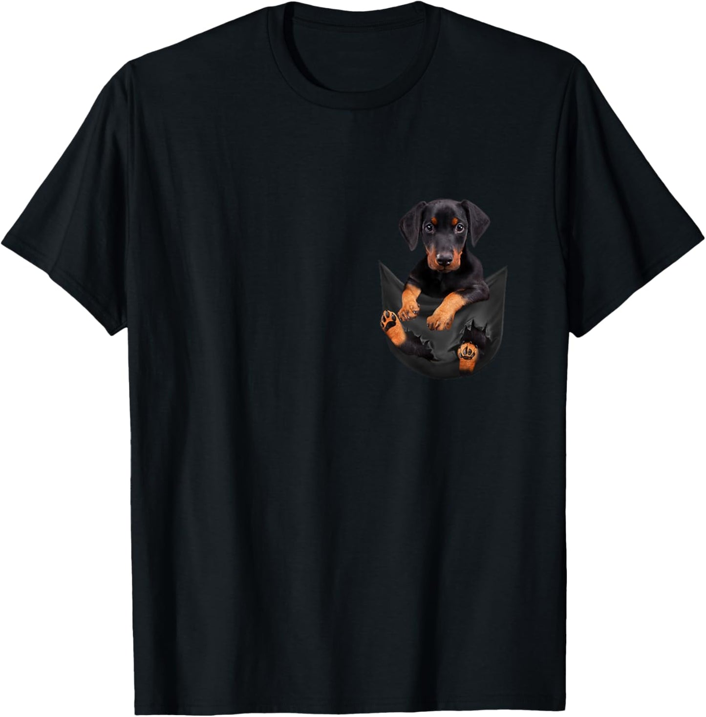Dog Lover Gifts Doberman in Bag T-Shirt