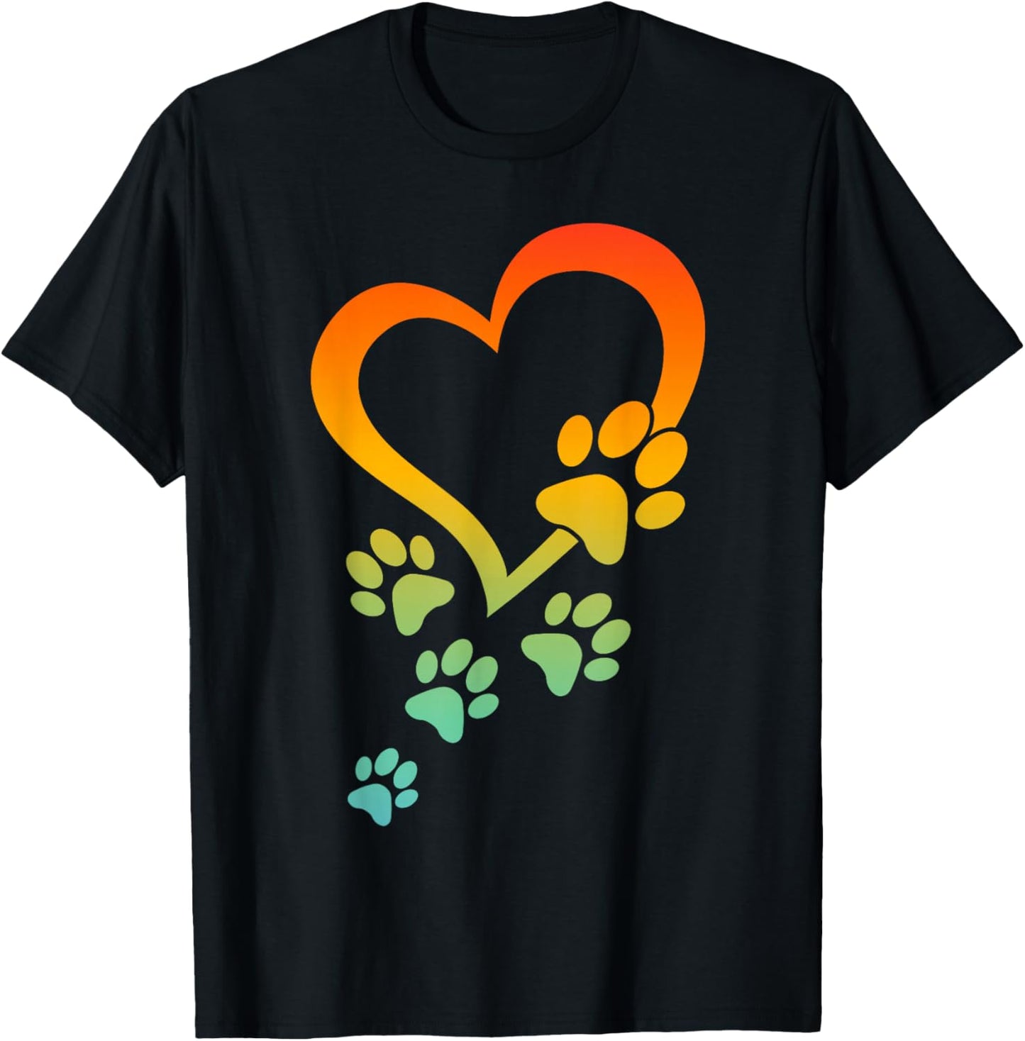 Dog Paw Heart Baby Dogs - Dog Paws Heart - Dog Paw T-Shirt