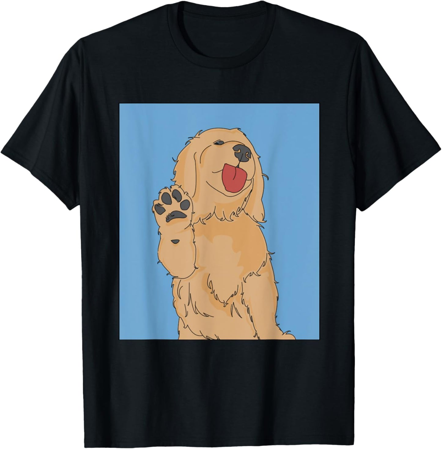 Affectionate Dog Paws Tongue Out Cute Animal Christmas Gift T-Shirt