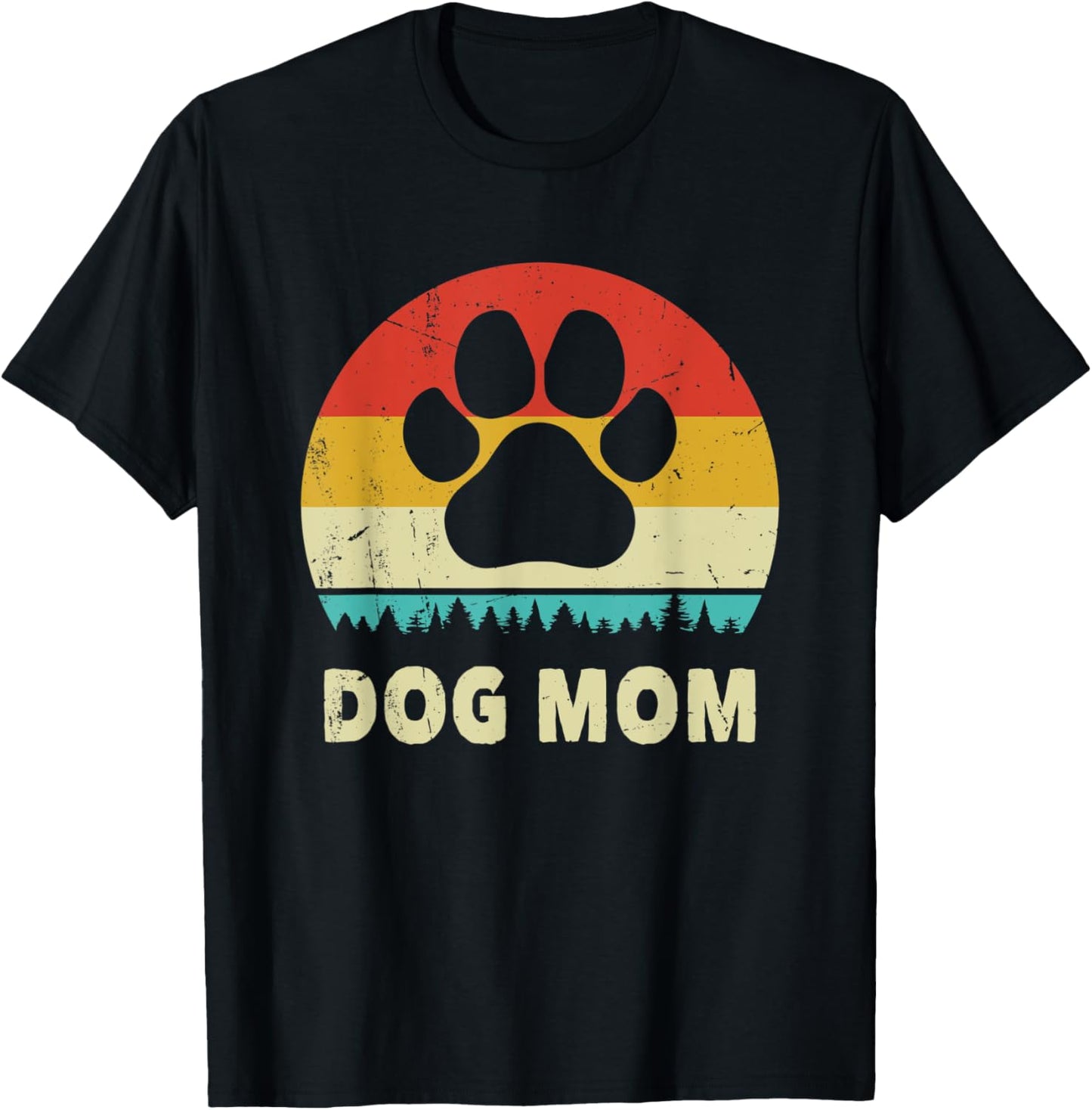 Dog Mom Vintage Gift Women Best Dog Mom Ever T-Shirt
