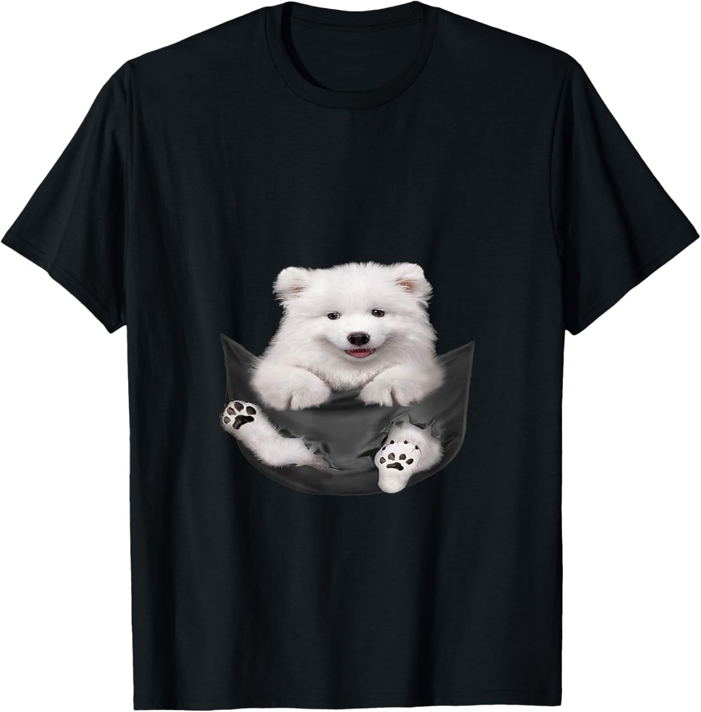 Dog Lovers Gifts Samoyed In Pocket Funny Dog Gift Samoyed Men Women Girls Kids T-Shirt