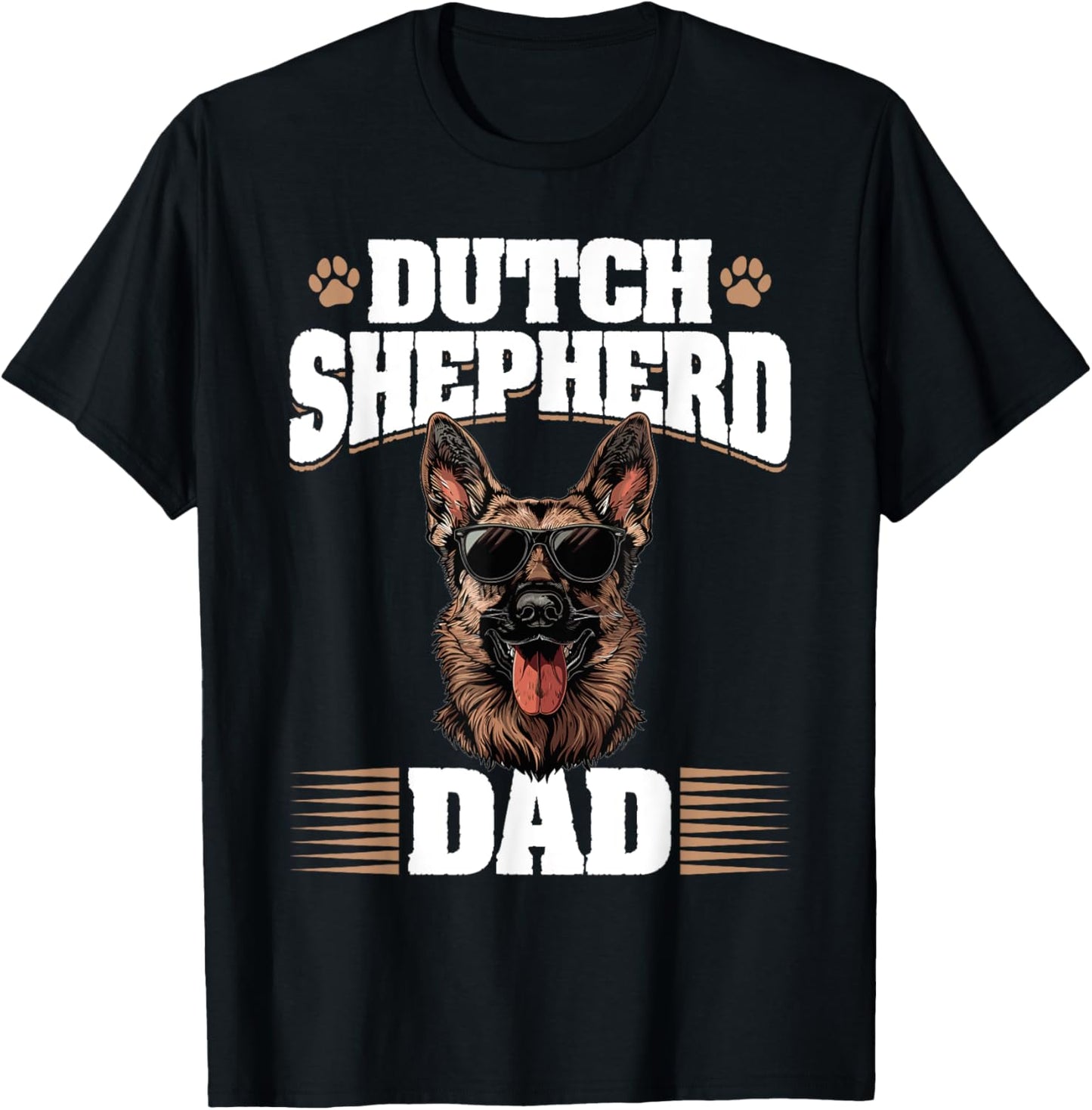 Dutch Shepherd Dog Breed Dutch Shepherd Dad T-Shirt for Men Women Kids