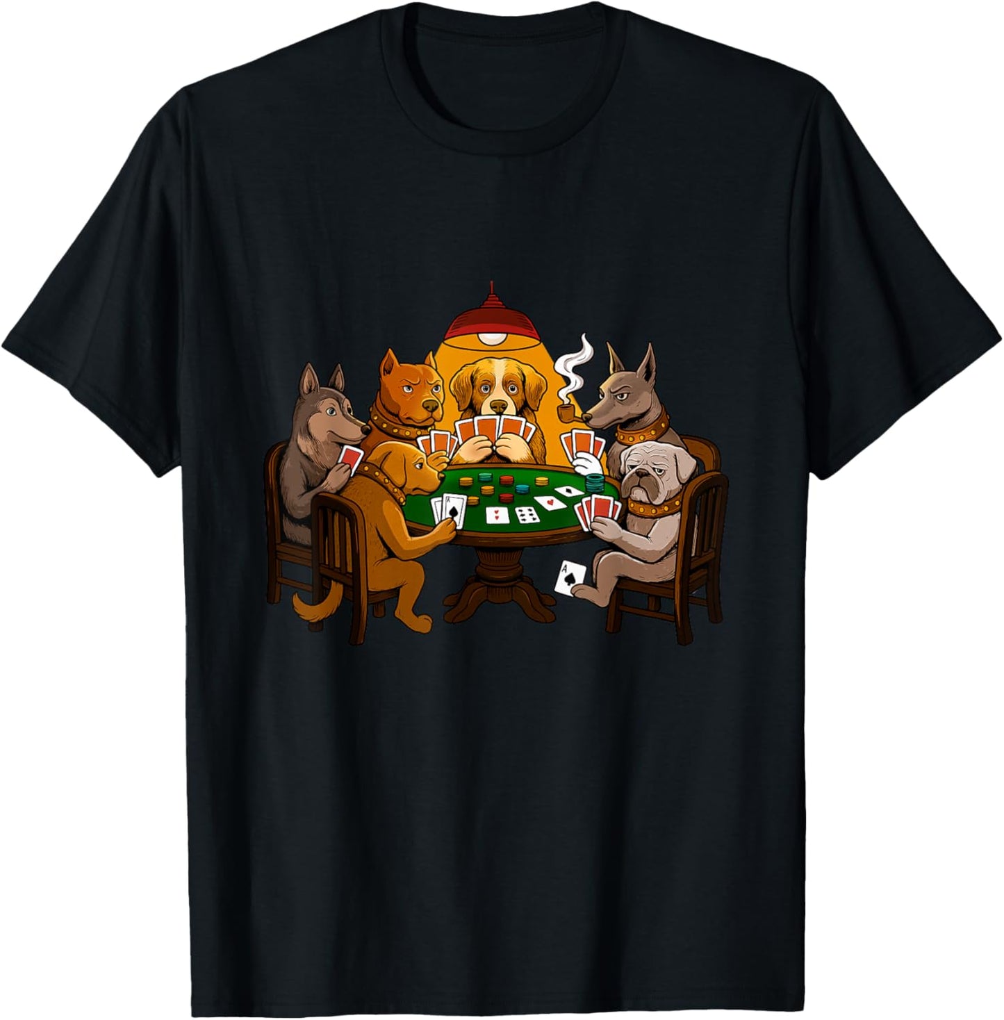 Dogs Playing Poker - Dog Lover Dog Owner Dog Mom T-Shirt