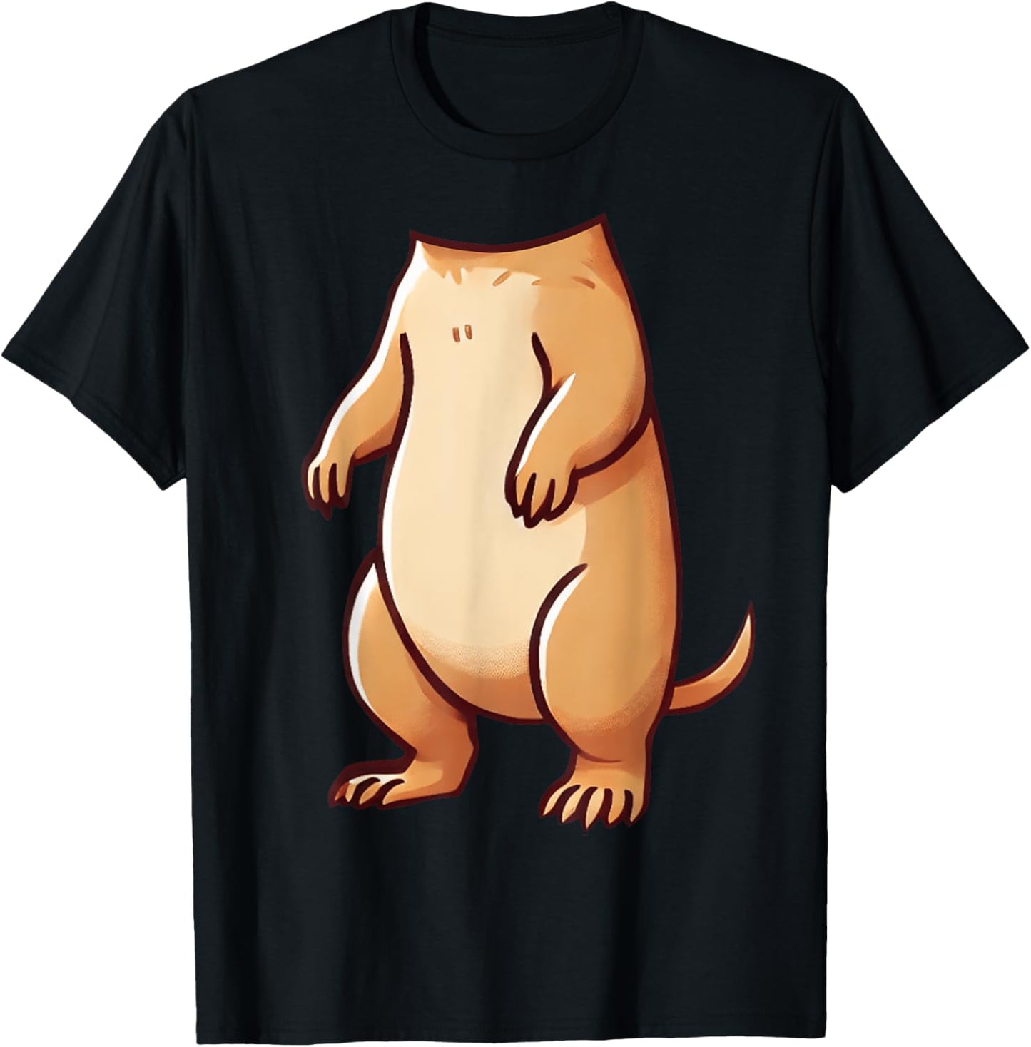 Easy Prairie Dog Costume Halloween Prairie Dog Body T-Shirt for Men Women Kids