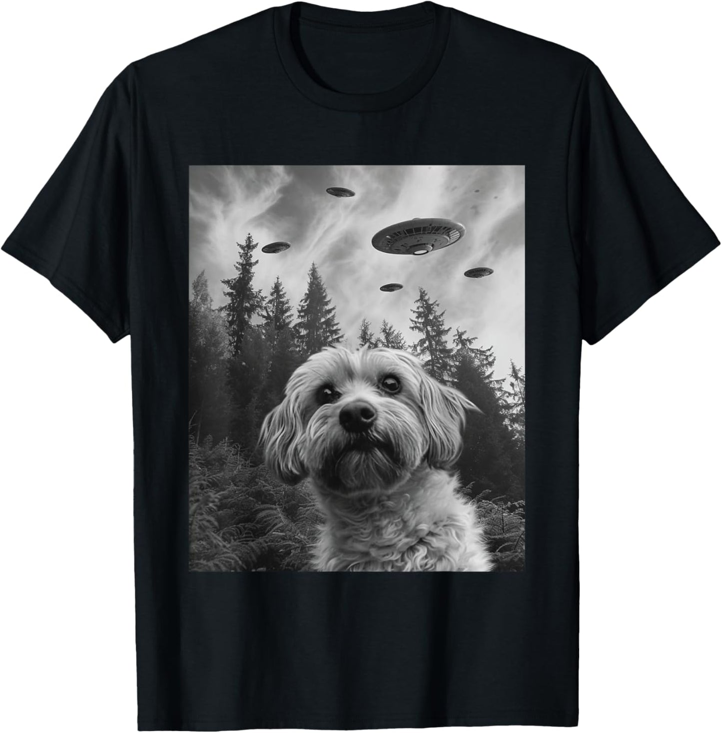 Dog Mom Dad - Funny Alien Selfie Havanese UFO T-Shirt for Men Women