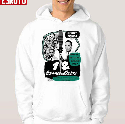 12 Angry Men French Movie Henry Fonda Unisex Hoodie