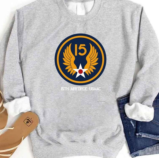 15th Airforce Emblem Air Force Unisex Sweatshirt