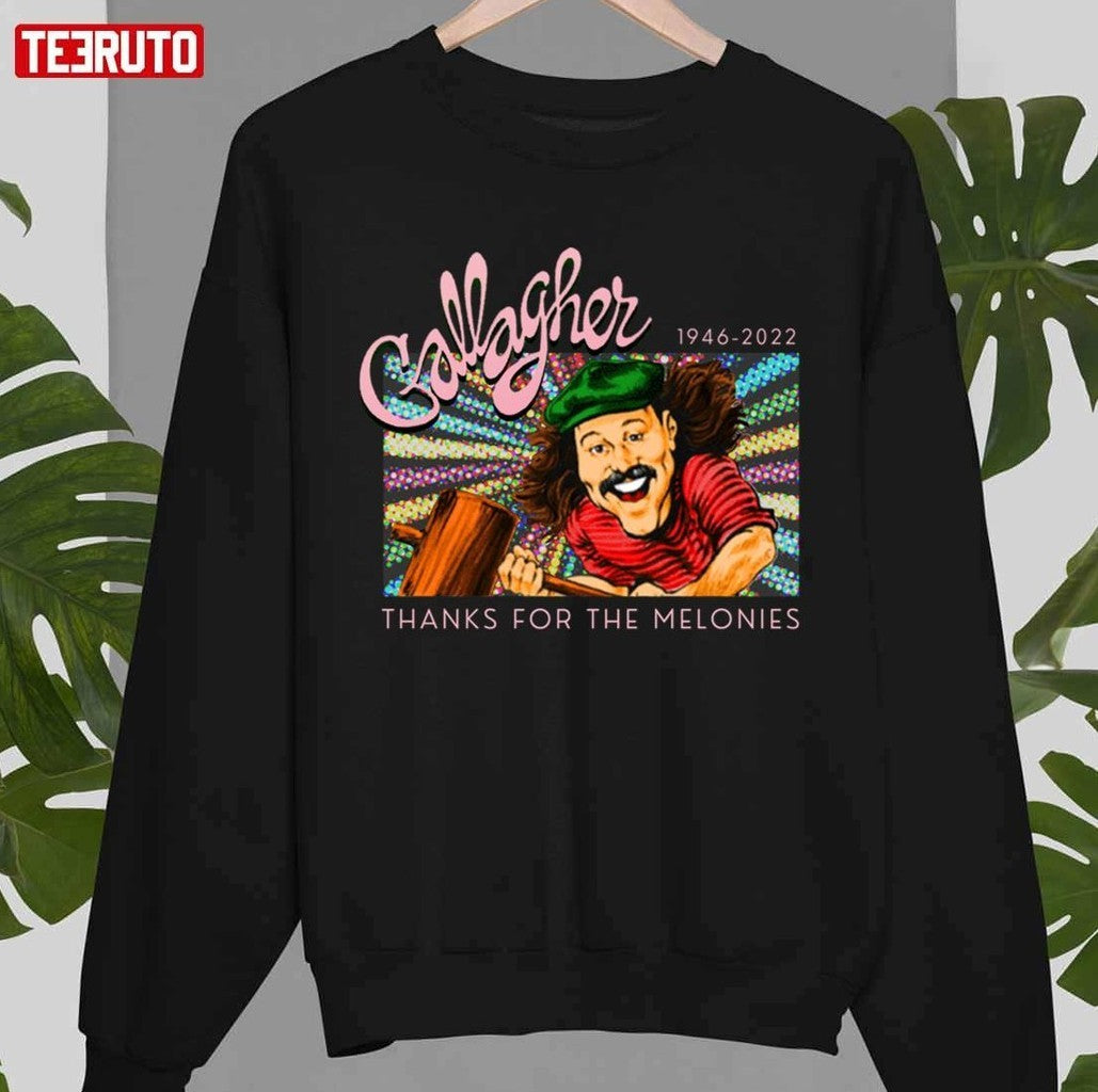 1946-2022 Gallagher Thanks For The Melonies Tribute Unisex T-shirt