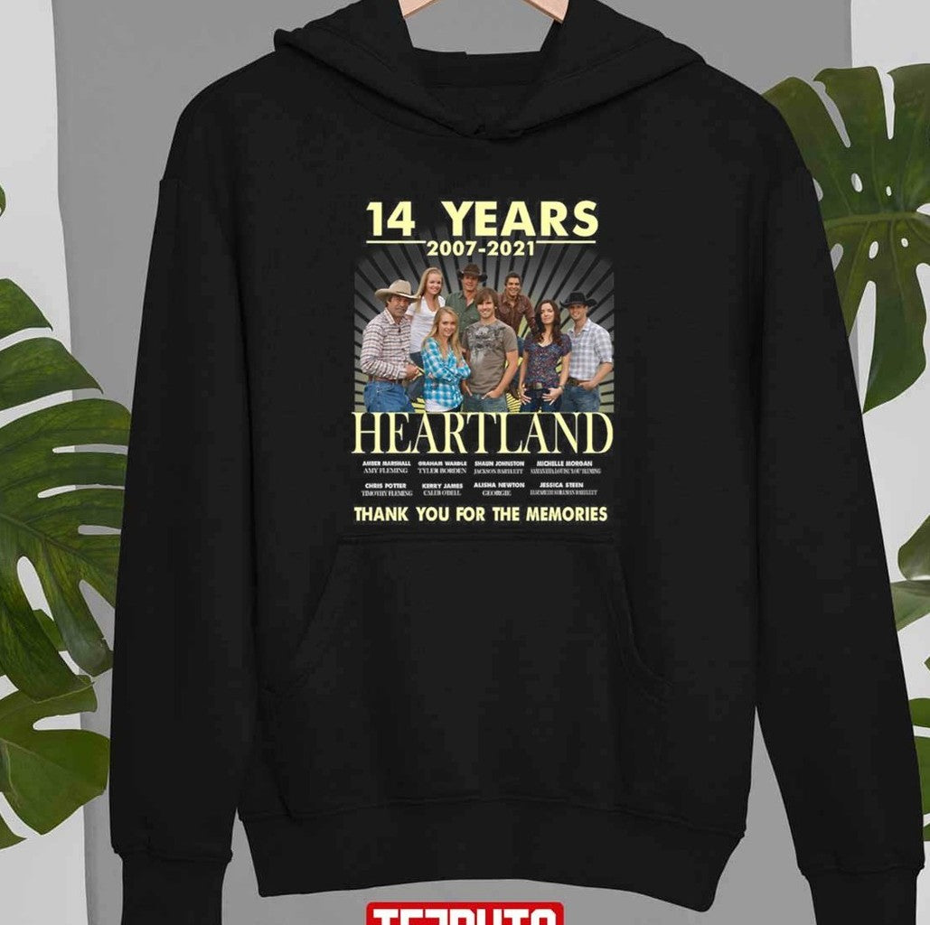 14 Years Heartland Thank You For The Memories Unisex T-shirt