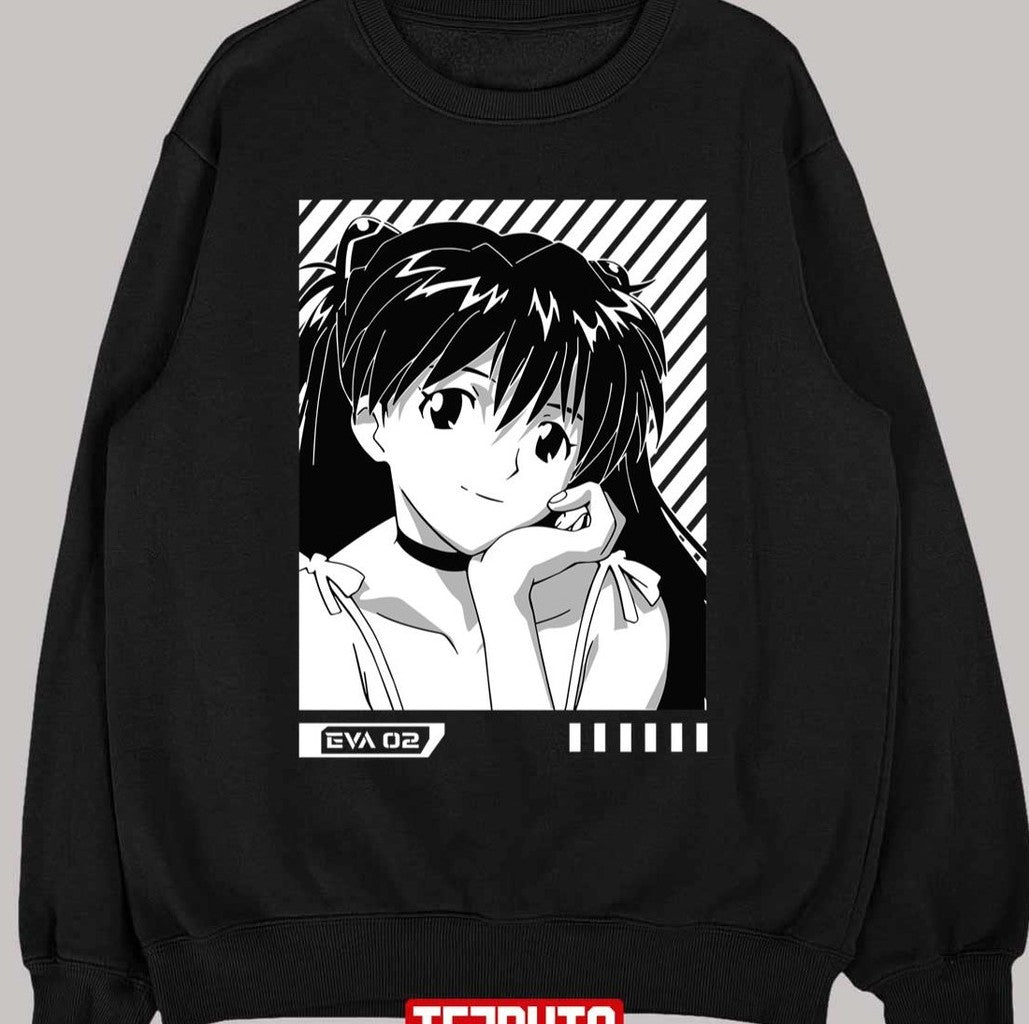 02 Asuka Langley Soryu Neon Genesis Evangelion Retro Style Unisex T-Shirt