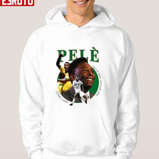 1957-2022 Rest In Peace Pele RIP GOAT Soccer Legend Pele Unisex Hoodie