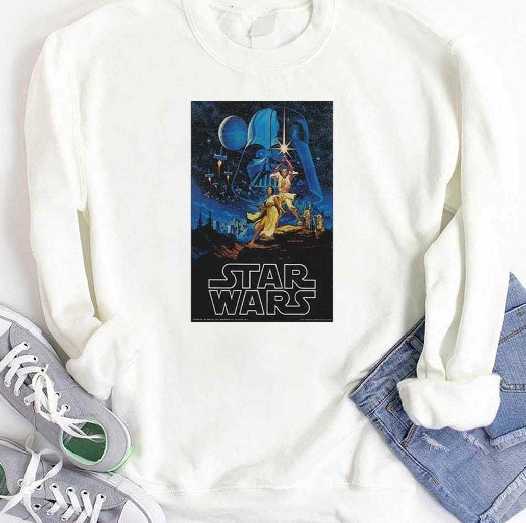 1977 Star Wars Movie Poster New Cotton T-Shirt