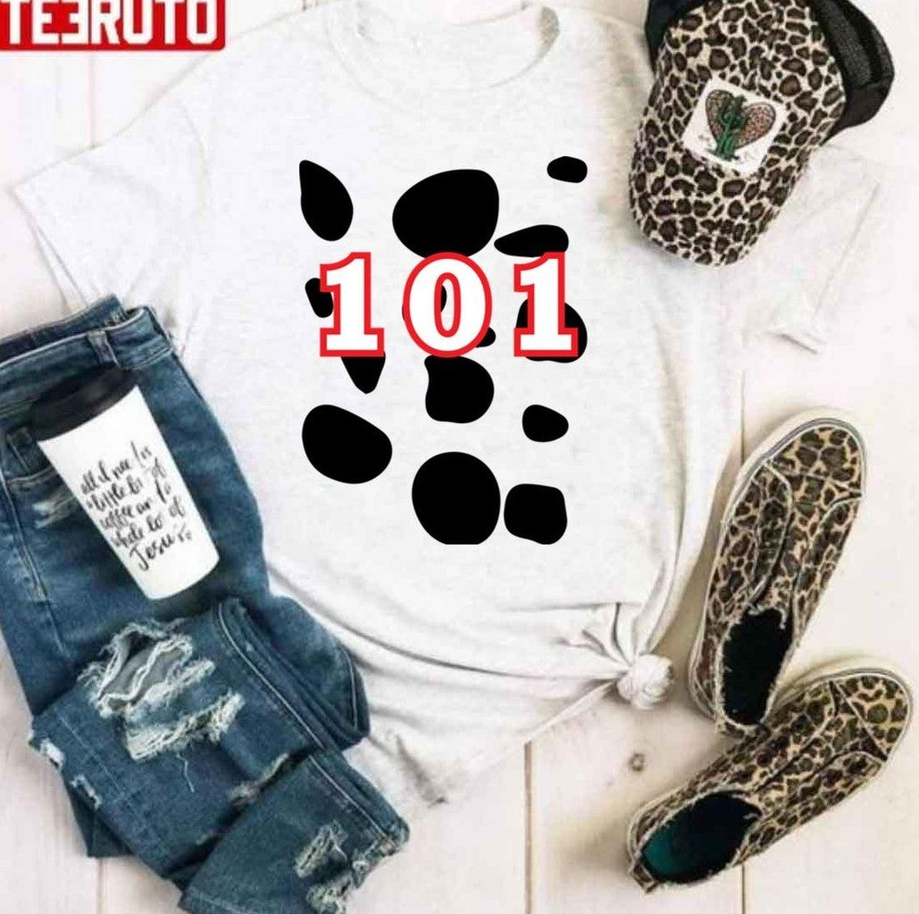 101 Dalmatians Black Dót Pattern Unisex Hoodie
