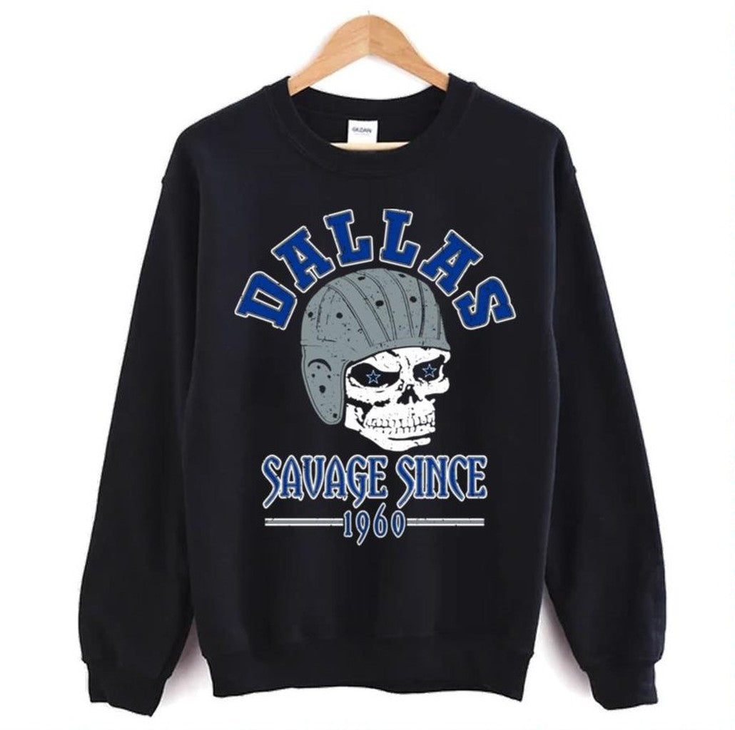 1960 Savage Skull Dallas Cowboys Unisex Sweatshirt