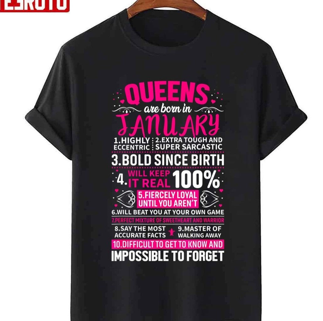10 Notes About Queens Are Born In January Unisex Sweatshirt