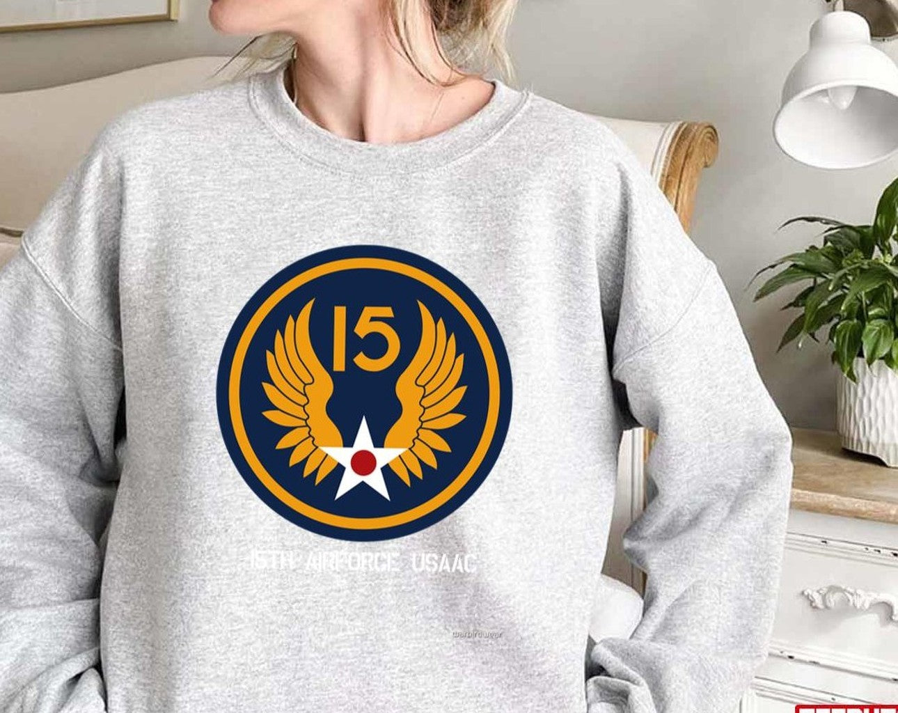 15th Airforce Emblem Air Force Unisex Sweatshirt
