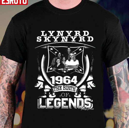 1964 The Birth Legend Lynyrd Skynyrd Vintage Unisex T-Shirt
