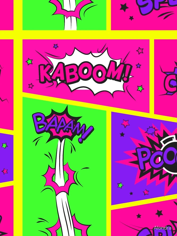 Bright and Colorful Comic Book Art