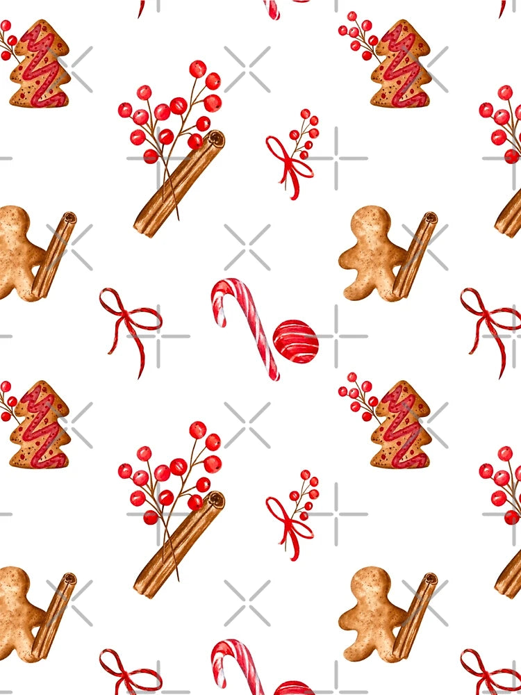 Gingerbread and Candycanes! Christmas pattern