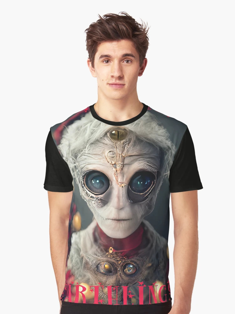 A fun Alien greetings Christmas card for Earthling's