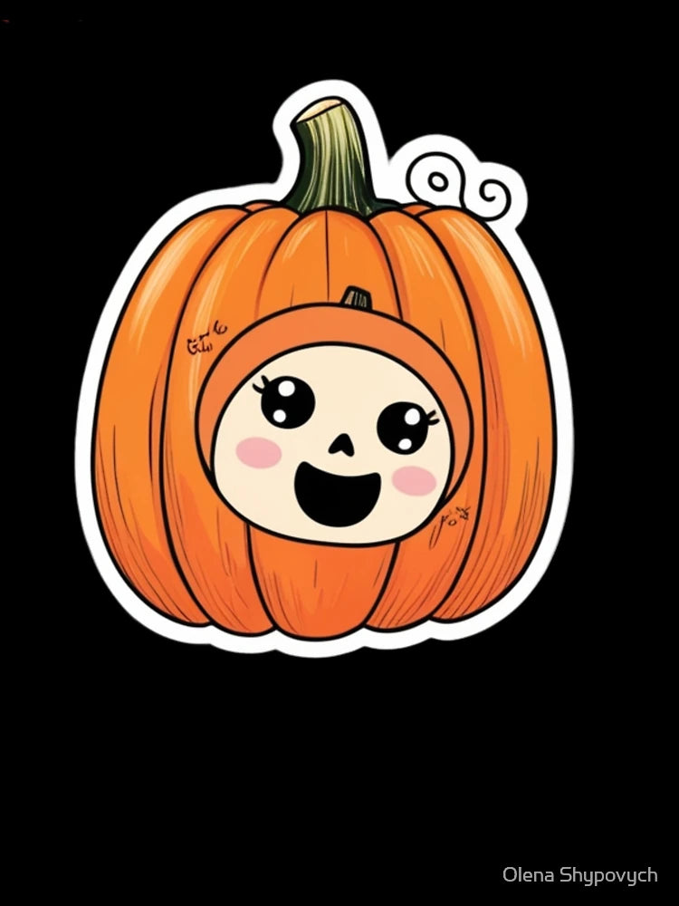 A cute pumpkin sticker